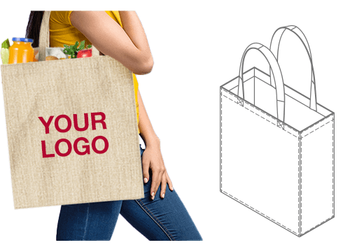 Spirit - Printed Jute Tote Bag Spirit - Printed Jute Tote Bag