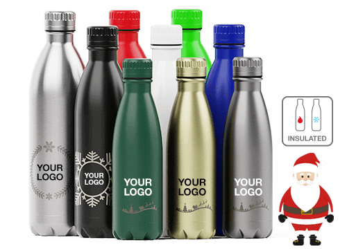 Nova Pure Christmas - Branded Water Bottles Logo