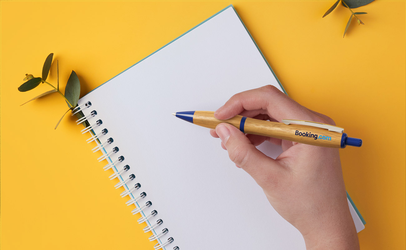 Contour - Branded Bamboo Pens with Logo gallery thumbnail