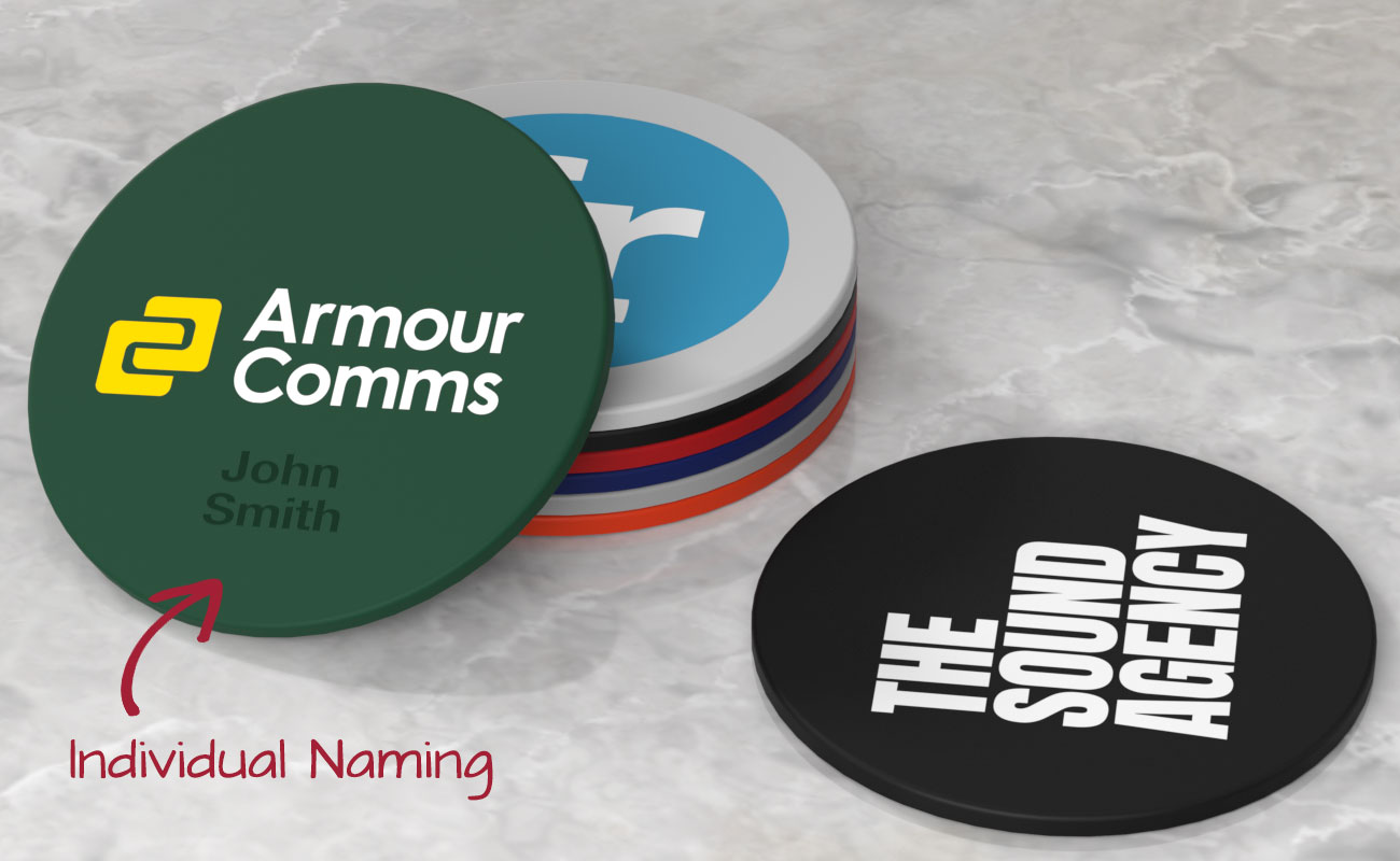 Gummy - Custom Coasters with Logo