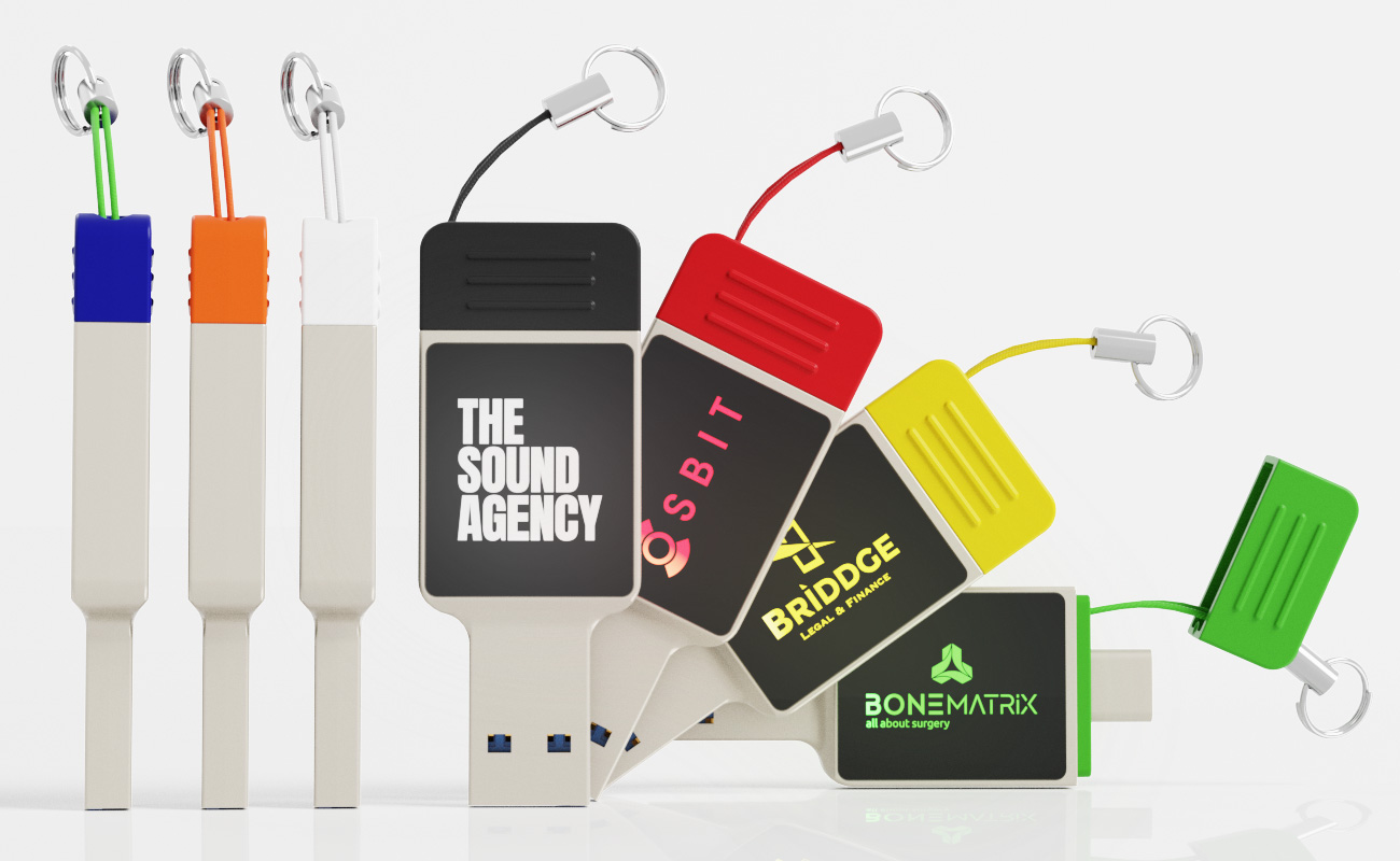 Neon - Custom Flash Drive With USB-C gallery thumbnail