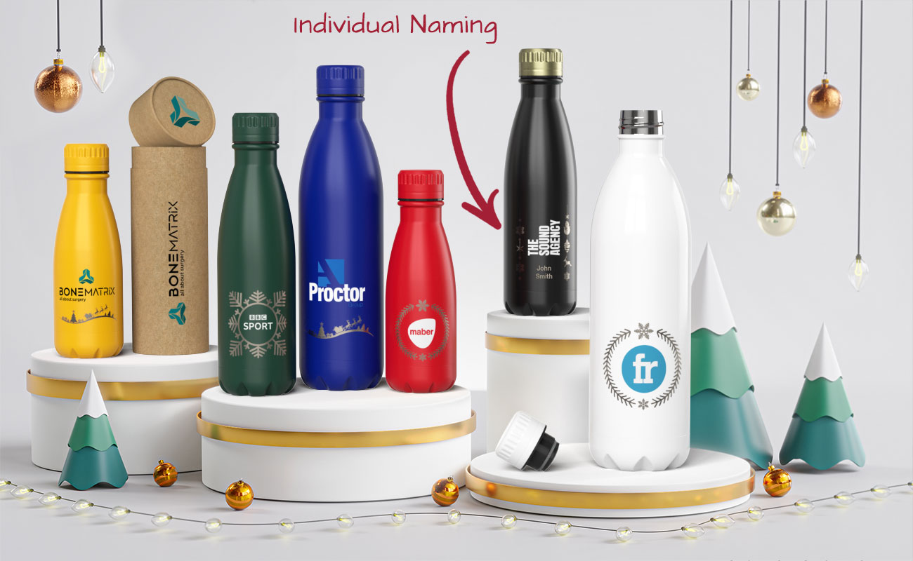 Nova Pure Christmas - Personalised Water Bottles