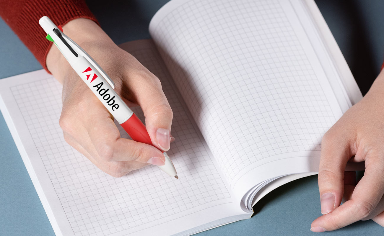 Quad - 4 Color Pens with Logo gallery thumbnail