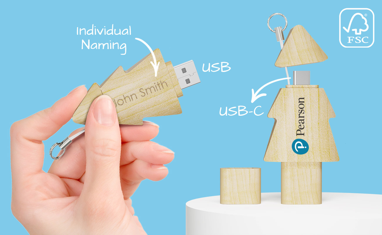 Tree Duo - Custom USB Drives Tree Duo - Custom USB Drives