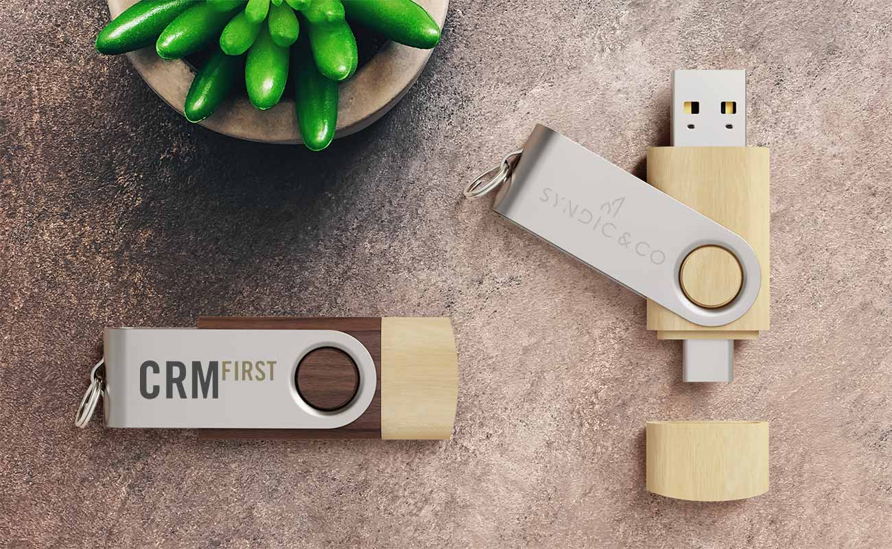 Twister Go Wood - Custom Flash Drives With USB-C gallery thumbnail