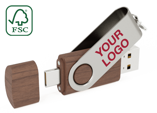 Twister Go Wood - Key Shaped USB