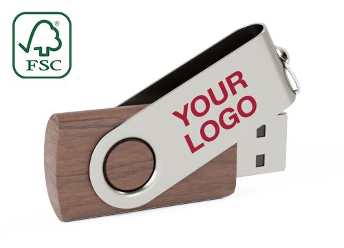 Twister Wood - Customised Thumb Drive